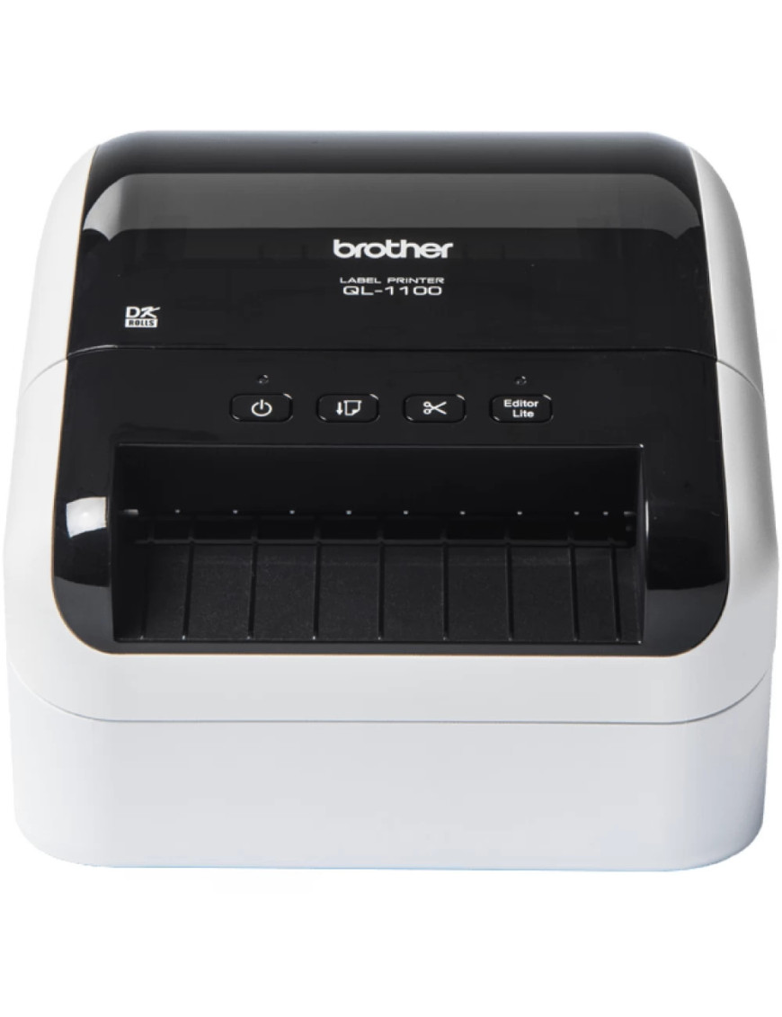 Imprimantă termică pentru etichete Brother QL-1100CYJ1, Monocrom, Banda 103.6 mm, Alb