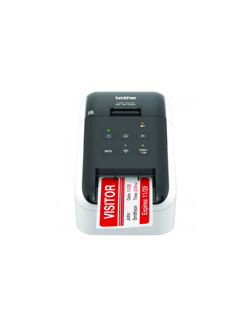 Imprimantă termică pentru etichete BROTHER QL-810W, USB, Wi-Fi, AirPrint, Alb