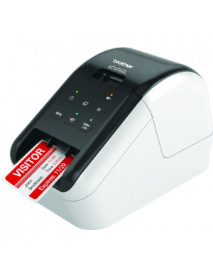 Imprimantă termică pentru etichete BROTHER QL-810W, USB, Wi-Fi, AirPrint, Alb