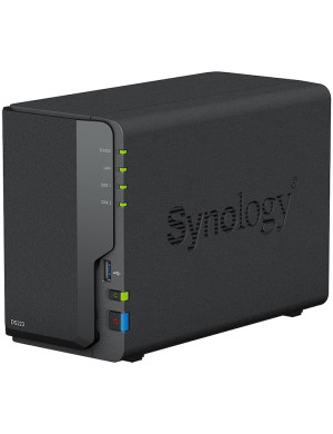 Network Attached Storage SYNOLOGY DS223 cu procesor Realtek RTD1619B 1.7GHz, 2-Bay, 2GB DDR4, Black