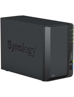 Network Attached Storage SYNOLOGY DS223 cu procesor Realtek RTD1619B 1.7GHz, 2-Bay, 2GB DDR4, Black