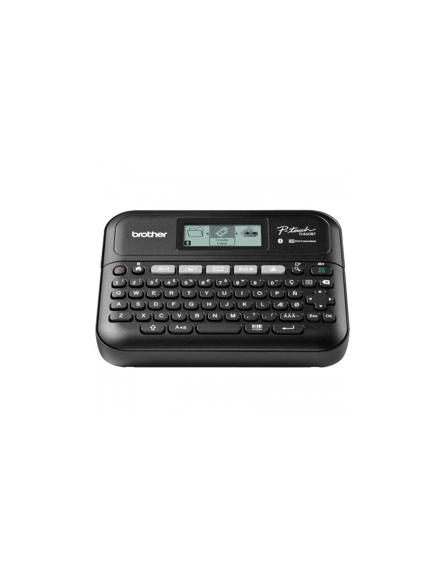 Imprimantă termică pentru etichete BROTHER P-touch PT-D460BTVP, Monocrom, Banda 18 mm, Bluetooth, Negru