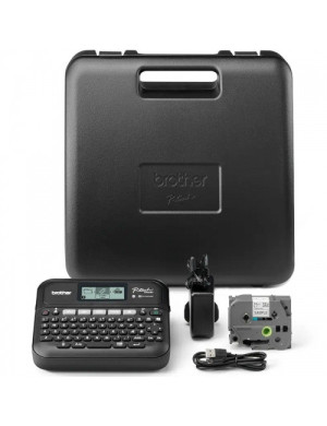 Imprimantă termică pentru etichete BROTHER P-touch PT-D460BTVP, Monocrom, Banda 18 mm, Bluetooth, Negru