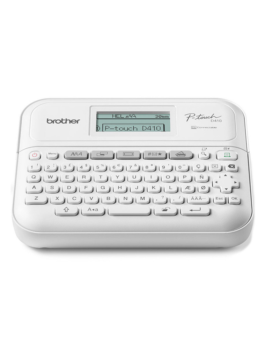 Imprimantă termică pentru etichete BROTHER P-touch PT-D410VP, Monocrom, Banda 18 mm, Alb