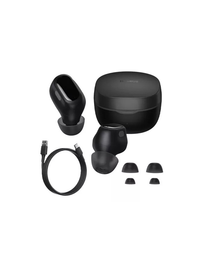 Căști wireless Baseus Bowie WM01 Bluetooth 5.0, Negru