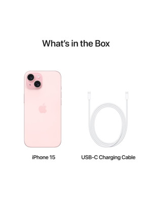 Telefon mobil Apple iPhone 15, 128GB, 5G, Pink