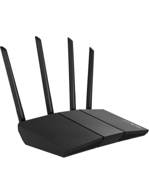 Router wireless ASUS RT-AX57 AX3000, Dual-Band, 4x LAN, 1x WAN, Wi-Fi 6, Negru