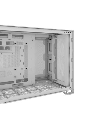 Carcasă CORSAIR 2500D Airflow, Micro-ATX, Dual Chamber, White