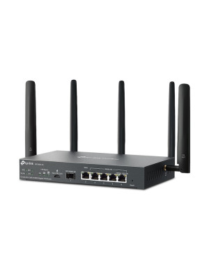 Router VPN Wireless TP-LINK ER706W-4G, AX3000, Multi-WAN, 4G+ Cat6, Omada Mesh, Wi-Fi 6, Black