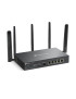 Router VPN Wireless TP-LINK ER706W-4G, AX3000, Multi-WAN, 4G+ Cat6, Omada Mesh, Wi-Fi 6, Black