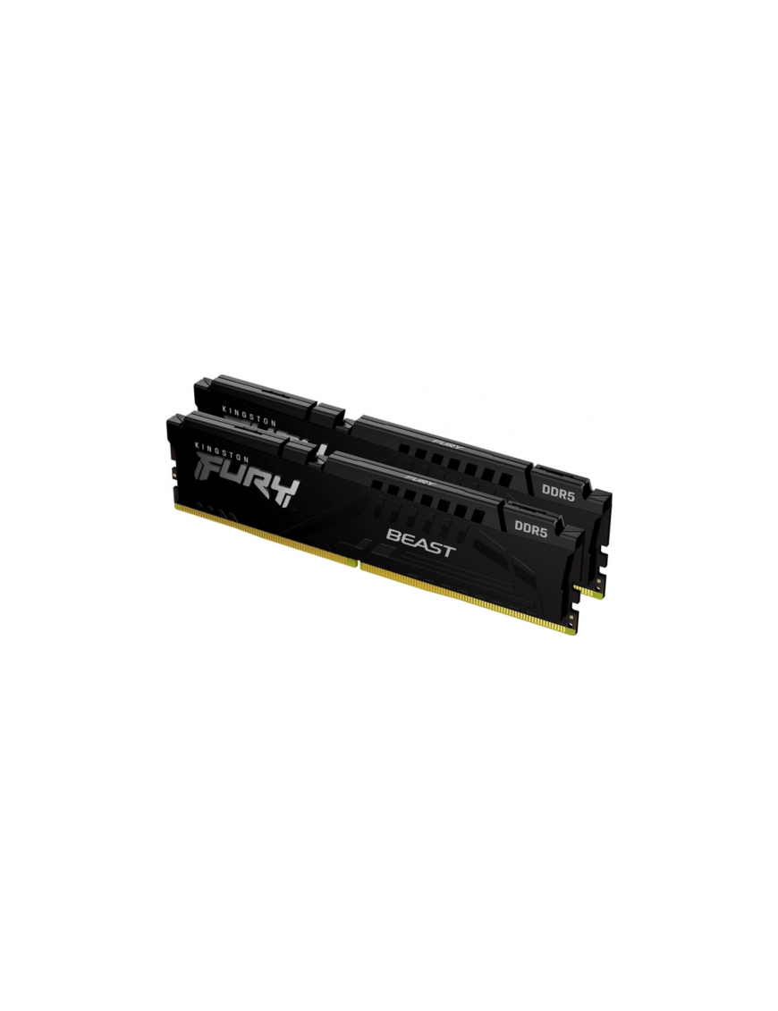 Kit Memorie Kingston Fury Beast Black Intel XMP 3.0 KF560C30BBK2-32, 32GB, DDR5-6000MHz, CL30, Dual Channel