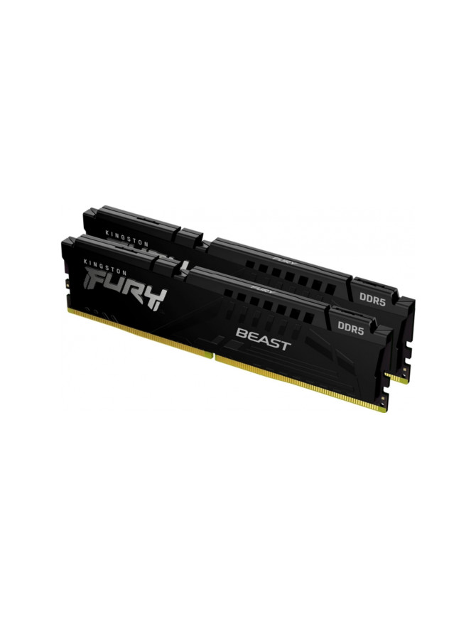 Kit Memorie Kingston Fury Beast Black Intel XMP 3.0 KF560C30BBK2-32, 32GB, DDR5-6000MHz, CL30, Dual Channel
