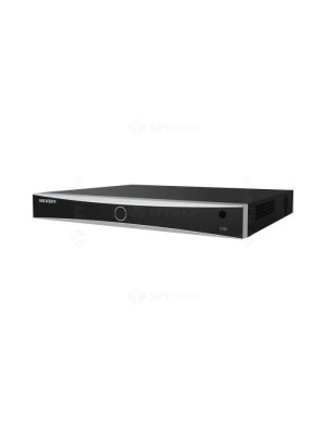 NVR HIKVISION DS-7608NXI-I2/8P/S(E), 8 canale, 8 MP, 256 Mbps, 2x SATA, ANPR, 150W, Negru