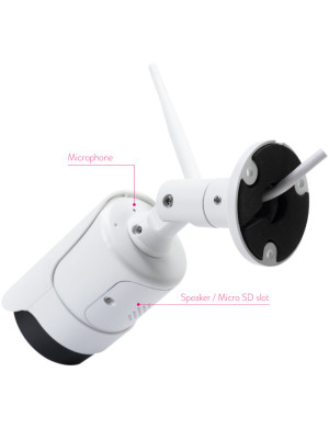 Camera de supraveghere video PNI IP52 2MP 1080P Wireless pentru interior și exterior