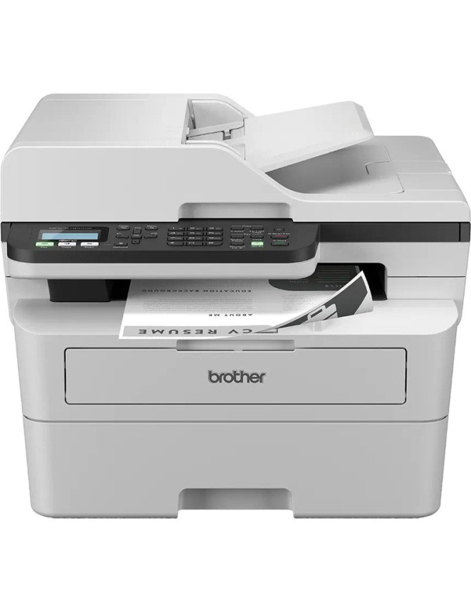 Multifuncțional Laser BROTHER MFC-B7810DW, Monocrom, A4, Duplex, Wi-Fi, Fax, Negru/Alb