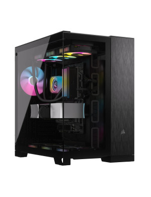 Carcasă CORSAIR 6500X, Mid-Tower, E-ATX, Dual-Chamber, Black/Obsidian Aluminum