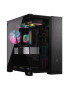 Carcasă CORSAIR 6500X, Mid-Tower, E-ATX, Dual-Chamber, Black/Obsidian Aluminum