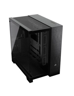 Carcasă CORSAIR 6500X, Mid-Tower, E-ATX, Dual-Chamber, Black/Obsidian Aluminum