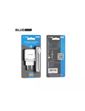 Incarcator retea BLUE POWER BLBA25A, 12W, 2.4A + cablu USB - Lightning, alb