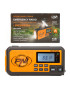 Radio portabil PNI-DYN300, cu dinam, incarcare solara, lanterna, powerbank 4000 mAh, SOS, IPX3, orange, kit Blackout