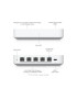 Router UBIQUITI UniFi Gateway IDS/IPS, Multi-WAN, Gateway Max - UXG-Max, White
