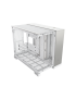 Carcasă CORSAIR 2500X, Micro-ATX, Dual Chamber, Tempered Glass, White/Satin Gray