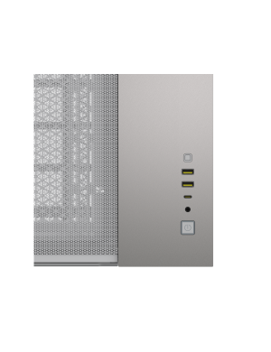 Carcasă CORSAIR 2500X, Micro-ATX, Dual Chamber, Tempered Glass, White/Satin Gray