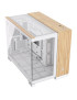 Carcasă CORSAIR 2500X, Micro-ATX, Dual Chamber, Tempered Glass, Bamboo White