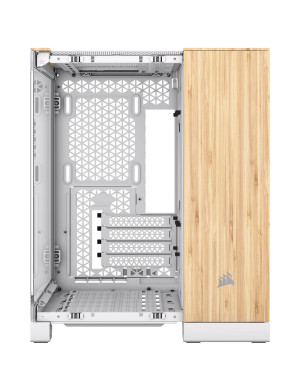 Carcasă CORSAIR 2500X, Micro-ATX, Dual Chamber, Tempered Glass, Bamboo White