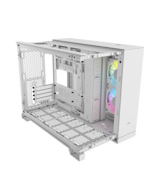 Carcasă CORSAIR iCUE Link 2500X RGB, Micro-ATX, Dual Chamber, White