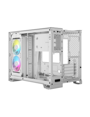 Carcasă CORSAIR iCUE Link 2500X RGB, Micro-ATX, Dual Chamber, White