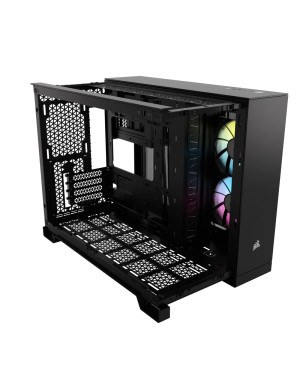 Carcasă CORSAIR iCUE Link 2500X RGB, Micro-ATX, Dual Chamber, Black