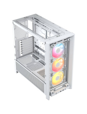 Carcasă CORSAIR 4000D RS ARGB, Mid Tower, E-ATX, RGB, Tempered Glass, White