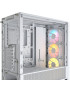 Carcasă CORSAIR 4000D RS ARGB, Mid Tower, E-ATX, RGB, Tempered Glass, White
