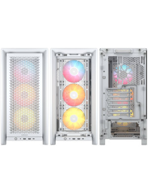 Carcasă CORSAIR 4000D RS ARGB, Mid Tower, E-ATX, RGB, Tempered Glass, White