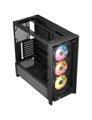 Carcasă CORSAIR 4000D RS ARGB, Mid Tower, E-ATX, RGB, Tempered Glass, Black