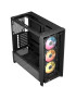 Carcasă CORSAIR 4000D RS ARGB, Mid Tower, E-ATX, RGB, Tempered Glass, Black