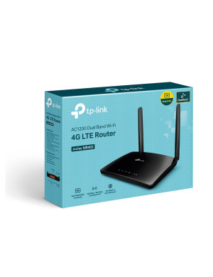 TP-Link Archer MR402 router wireless Fast Ethernet Bandă dublă (2.4 GHz/ 5 GHz) 4G Negru