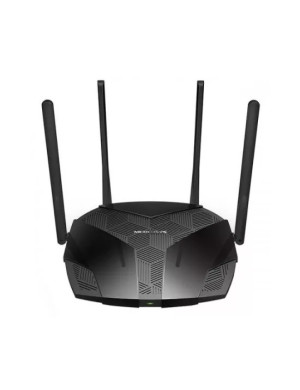 Router Wireless Gigabit MERCUSYS AX1800 MR70X, Wi-Fi 6, 802.11 a/b/g/n/ac/ax, Dual-Band 574 + 1201 Mbps, Negru