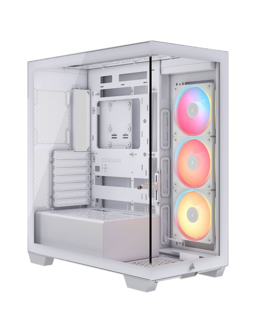 Carcasă CORSAIR iCUE Link 3500X RGB, Mid-Tower, E-ATX, RGB, Tempered Glass, White