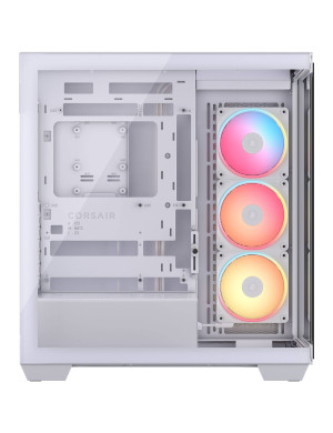 Carcasă CORSAIR iCUE Link 3500X RGB, Mid-Tower, E-ATX, RGB, Tempered Glass, White