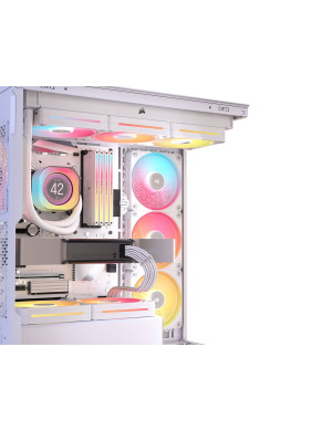 Carcasă CORSAIR iCUE Link 3500X RGB, Mid-Tower, E-ATX, RGB, Tempered Glass, White