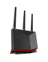 Router Gaming Wireless ASUS RT-BE86U, BE6800, Dual-Band, Quad-Core 2.6GHz CPU, 256MB/1GB Flash/RAM, 4K-QAM, MLO, 10G port, 2.5G 