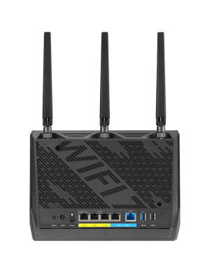 Router Gaming Wireless ASUS RT-BE86U, BE6800, Dual-Band, Quad-Core 2.6GHz CPU, 256MB/1GB Flash/RAM, 4K-QAM, MLO, 10G port, 2.5G 