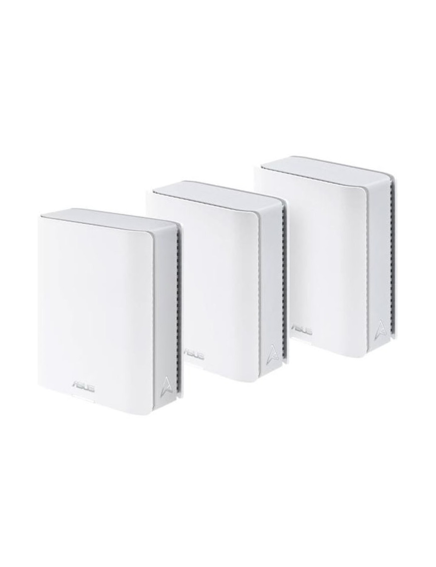 Sistem Wi-Fi Mesh ASUS ZenWiFi BT10 (W-3-PK), BE18000, Tri-Band, acoperire 810m², Quad-Core 2.0GHz CPU, 256MB/2GB Flash/RAM, 10G
