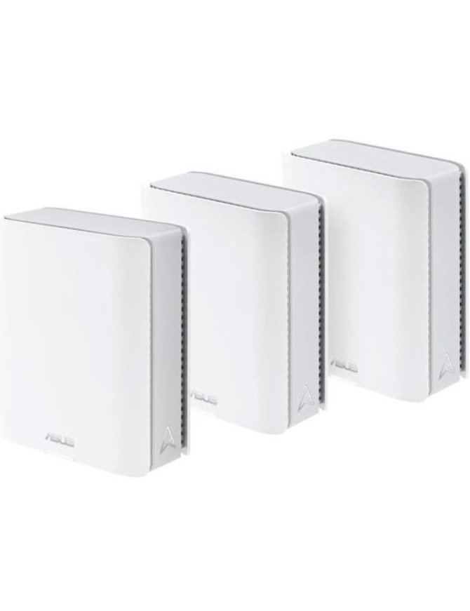 Sistem Wi-Fi Mesh ASUS ZenWiFi BT10 (W-3-PK), BE18000, Tri-Band, acoperire 810m², Quad-Core 2.0GHz CPU, 256MB/2GB Flash/RAM, 10G