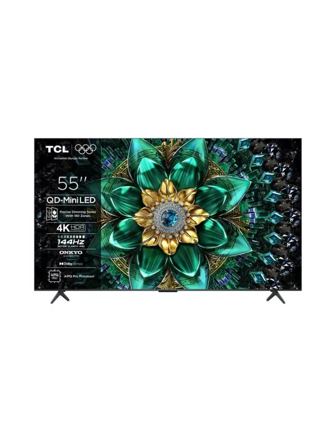 Televizor Mini LED SMART TCL 55Q6C, 4K Ultra HD, 139cm, Negru