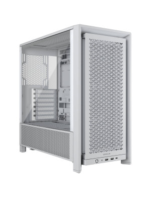Carcasă CORSAIR 4000D RS TG, Mid Tower, E-ATX, Tempered Glass, White