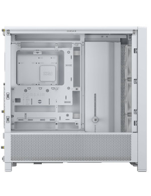 Carcasă CORSAIR 4000D RS TG, Mid Tower, E-ATX, Tempered Glass, White