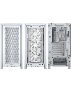 Carcasă CORSAIR 4000D RS TG, Mid Tower, E-ATX, Tempered Glass, White